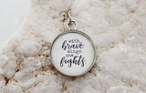 With Brave Wings Bubble Charm - Jennifer Dahl Designs