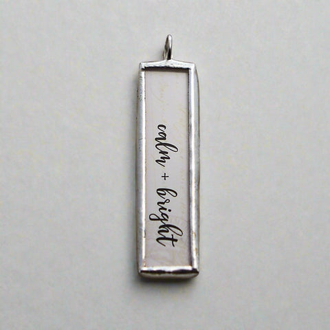 Calm and Bright long Soldered Art Charm Jewelry